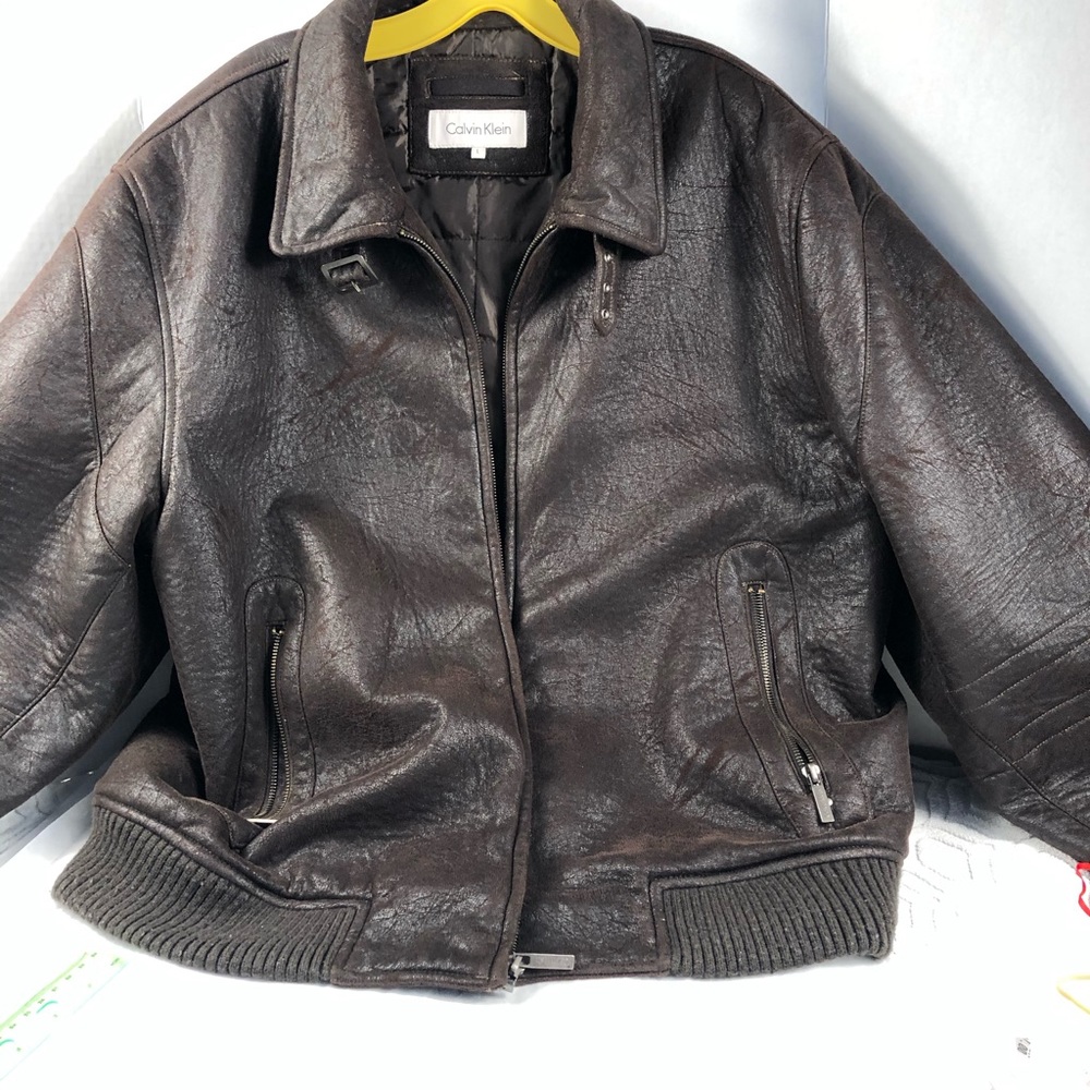 Calvin Klein Moto Jacket Lg 46